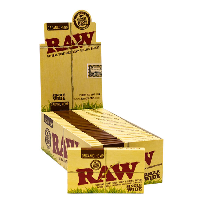 Raw Organic Hemp single wide Rolling Papers