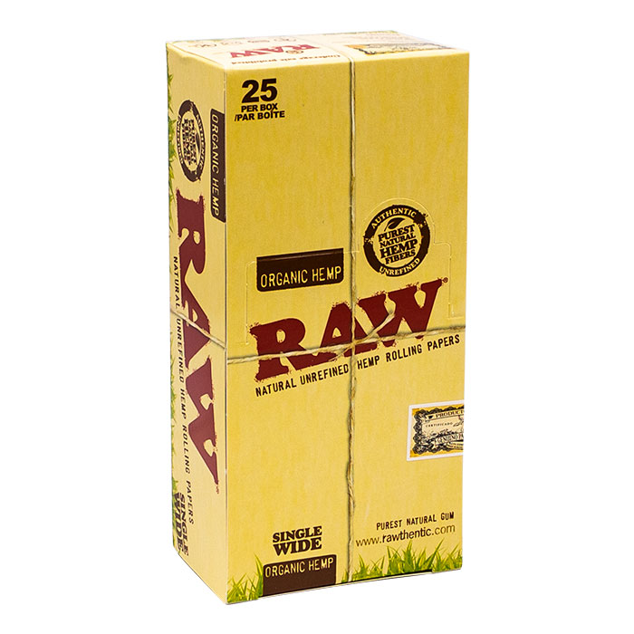 Raw Organic Hemp single wide Rolling Papers