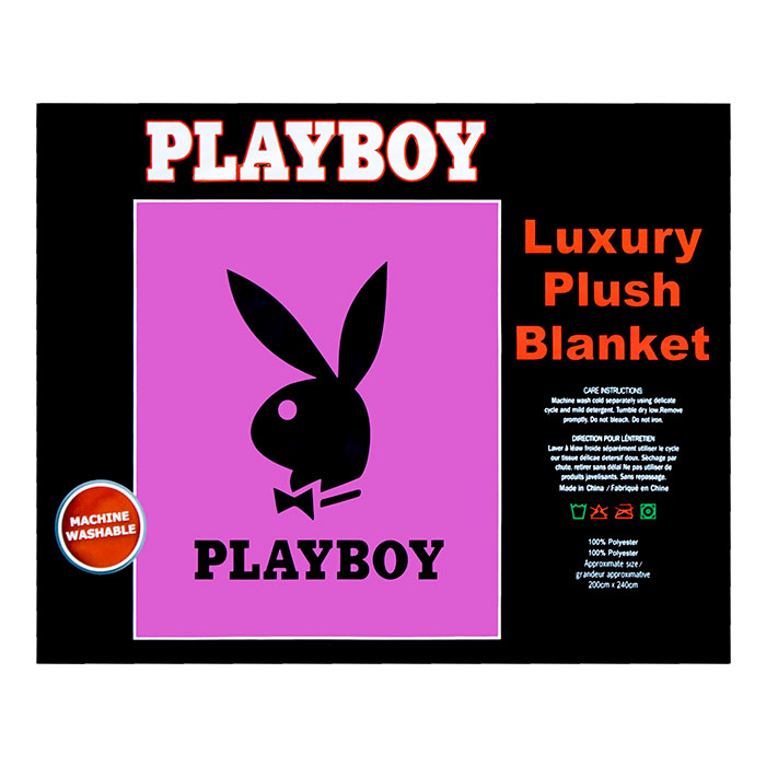 Playboy Queen Size Plush Blanket