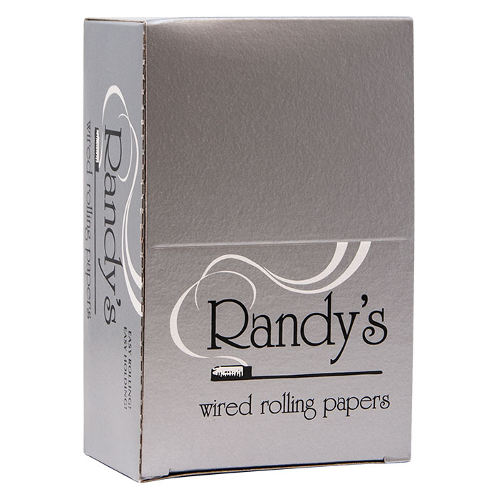 RANDY'S WIRED ROLLING PAPER SILVER 1.25