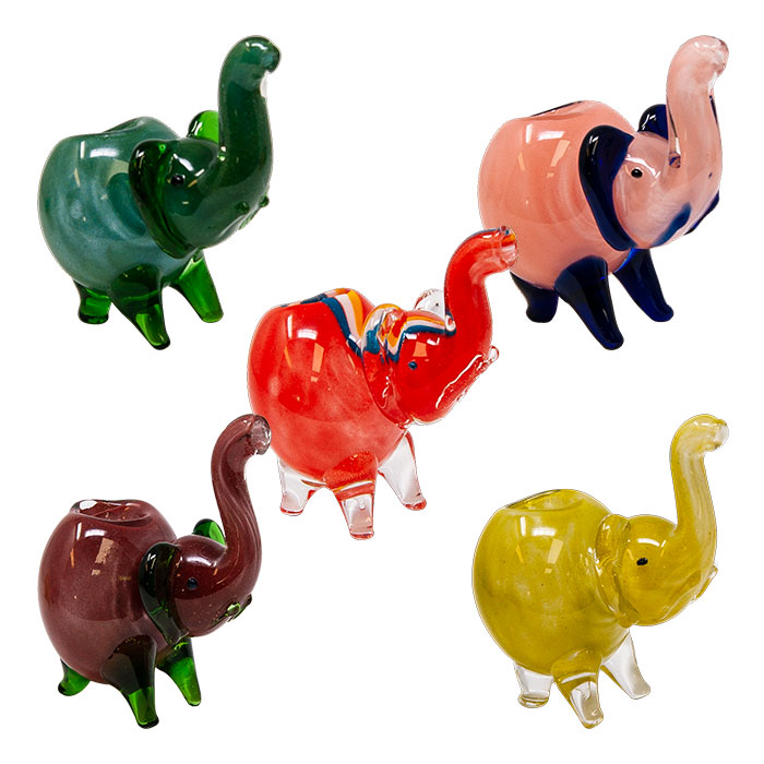 Elephant Glass Pipe 4 Inches