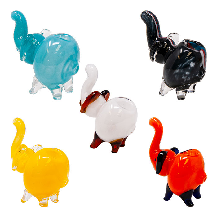 Elephant Glass Pipe 4 Inches