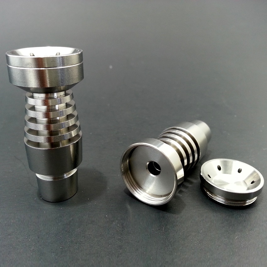 DOMELESS TITANIUM NAIL WITH BOWL AND MALE JOINT 14MM AND 19MM