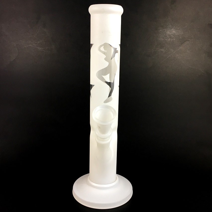 Bulk White Frosted Glass Bong 10 Inches- Wholesaler, Manufacturer