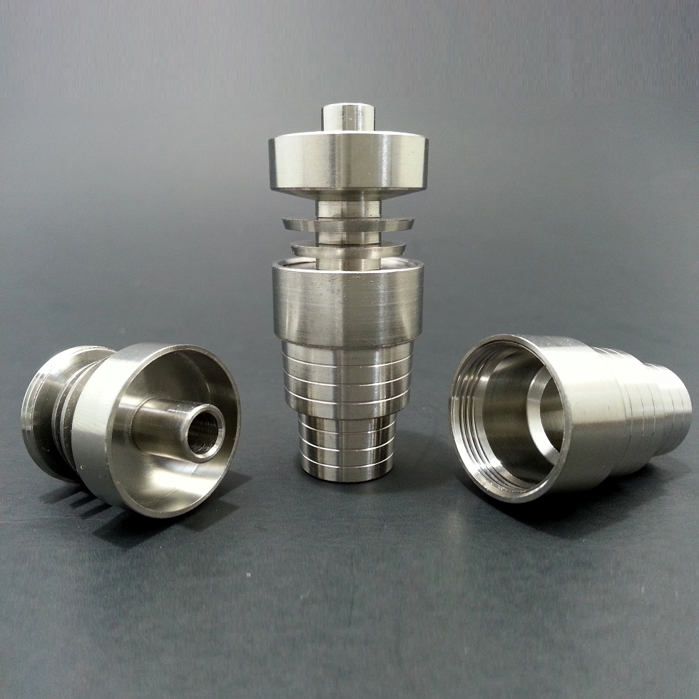 DOMELESS SPIRAL TITANIUM NAIL MALE AND FEMALE JOINT 14MM AND 19MM