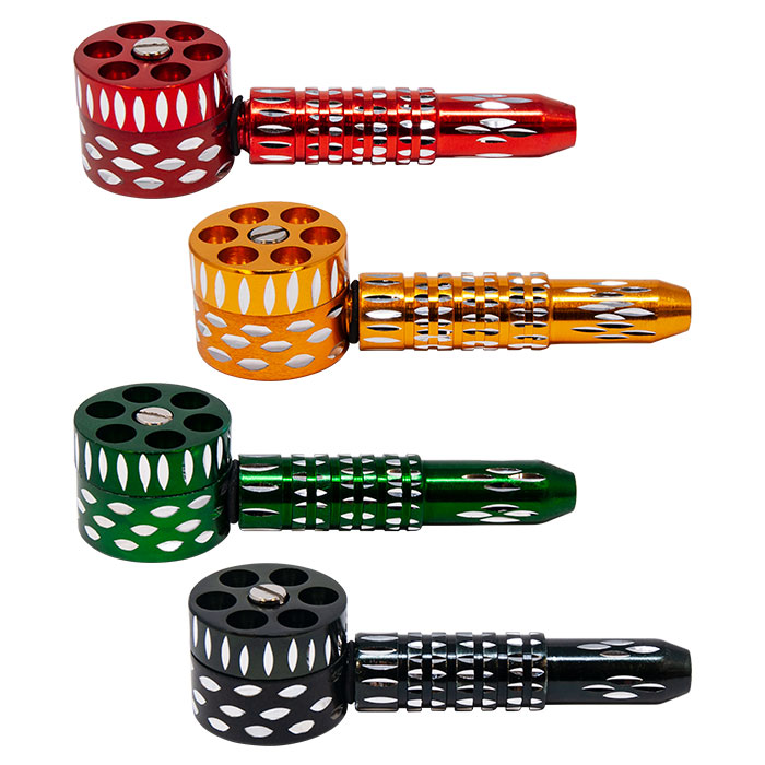 COLORED ANODISED SIX SHOOTER PIPE