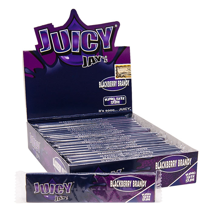 Juicy Jay Blackberry Brandy King Size Rolling Paper Ct 24