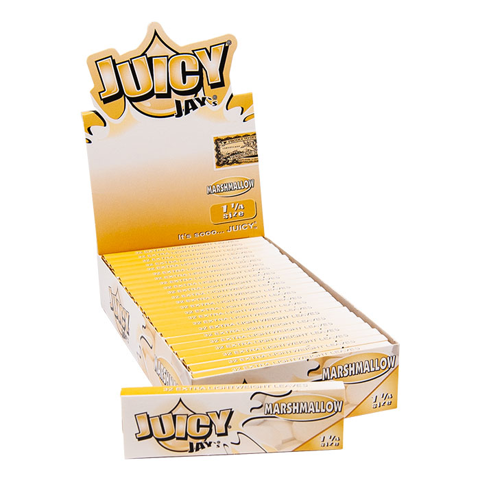 JUICY JAY ROLLING PAPERS MARSHMALLOW 1.25 Ct 24