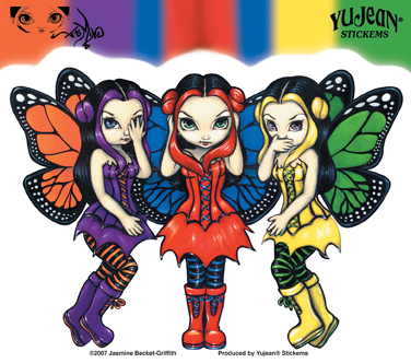 THREE WISE FAIRIES STICKER