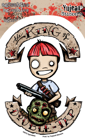 KING OF DOUBLE TAP ZOMBIE HUNTER STICKER