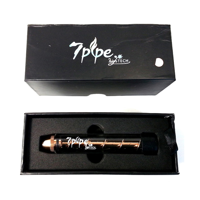 7 PIPE TWISTY GLASS BLUNT ROSE GOLD 4 INCHES