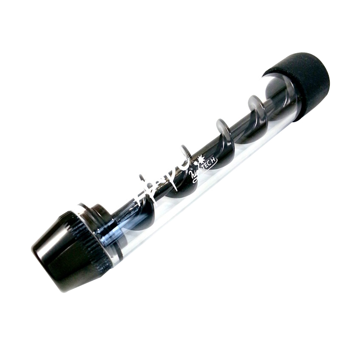 7 PIPE TWISTY GLASS BLUNT BLACK 4 INCHES