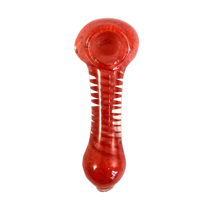 Inside out comb teeth design colored glass pipe 3 inches