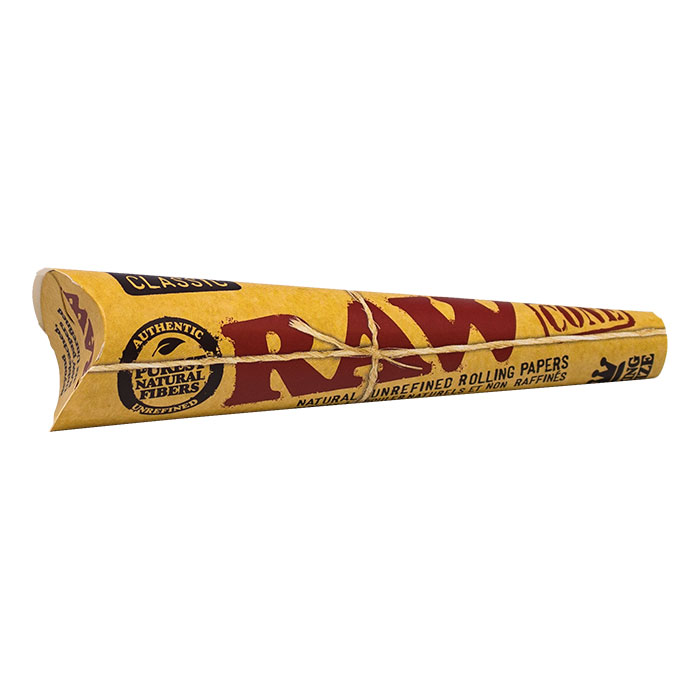 RAW CLASSIC CONES KING SIZE DISPLAY OF 32