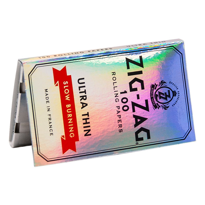 Zig Zag Silver Ultra thin Slow Burning Rolling Paper 1 1/2 Ct 25