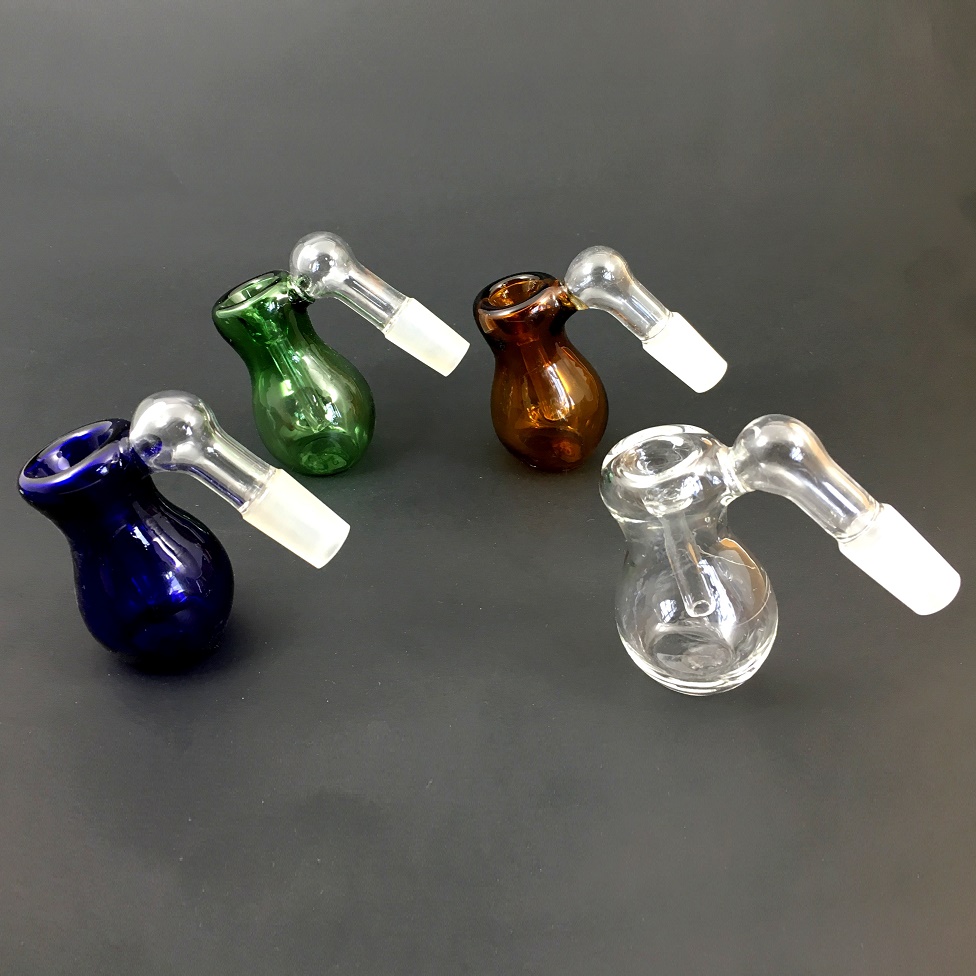 ASSORTED COLORED ASH CATCHER WITH 14MM JOINT