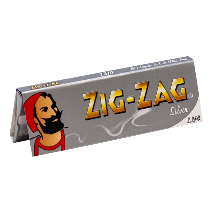 Zig Zag Silver Ultra Fine Rolling Papers 1 1/4 Ct 25