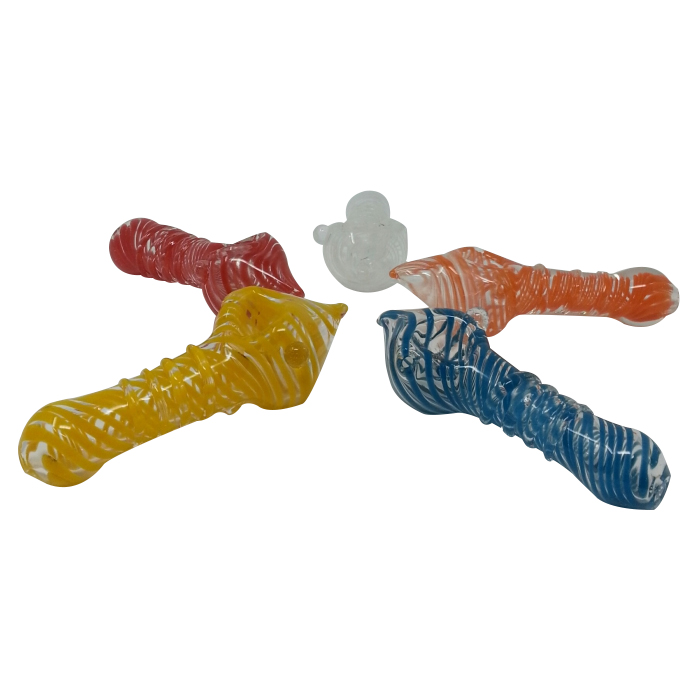 Inside out colored ferret shaped glass pipe 3 Inches
