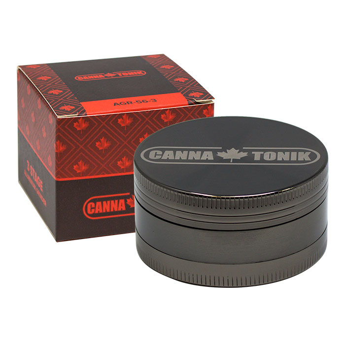 Cannatonik Aluminum 3 Stage Grey Grinder 56mm