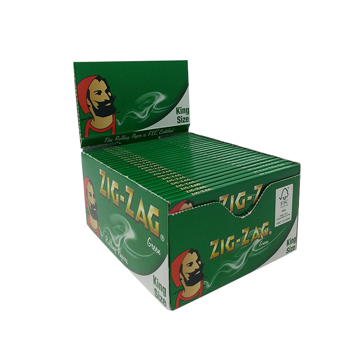 Zig Zag Green Rolling Paper King Size