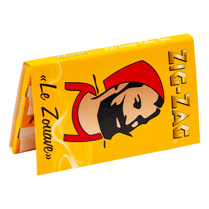 Zig Zag Medium Weight Yellow Single wide Rolling paper Ct 25