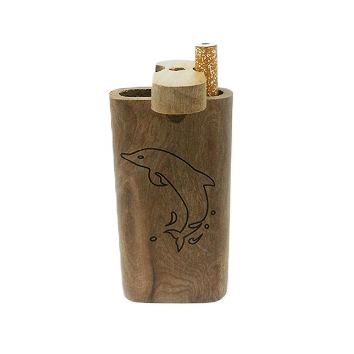 DOLPHIN WOODEN DUGOUT 4 INCHES