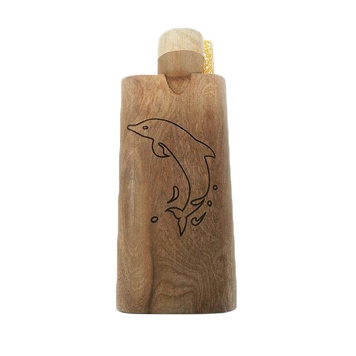 DOLPHIN WOODEN DUGOUT 4 INCHES