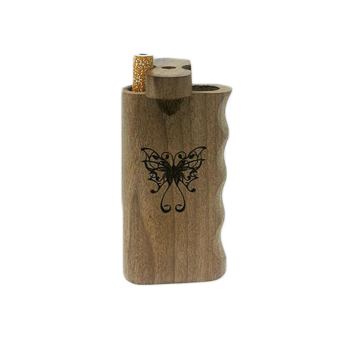 BUTTERFLY WOODEN DUGOUT 4" INCHES