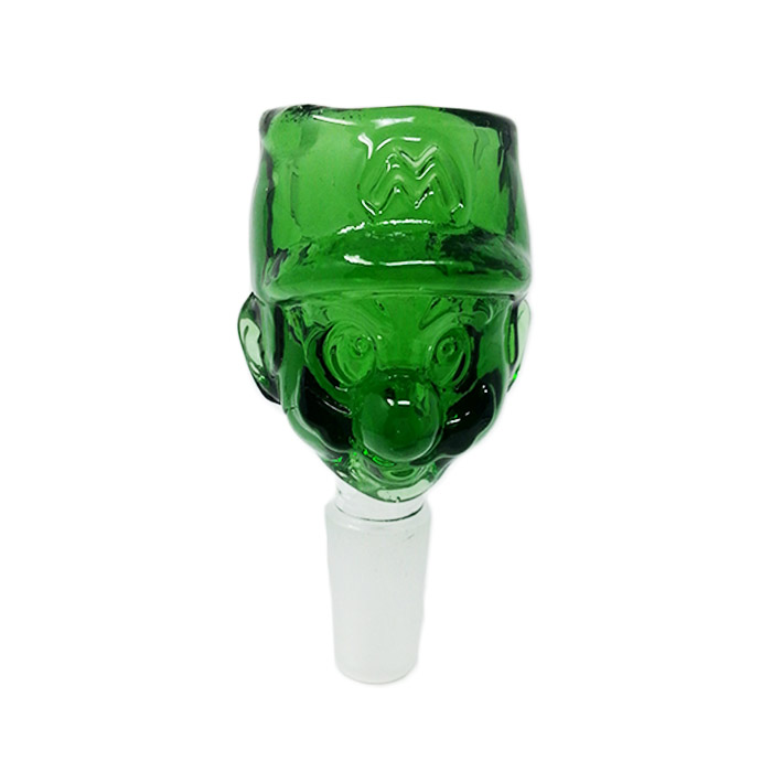 GREEN GLASS MARIO BOWL 14 MM