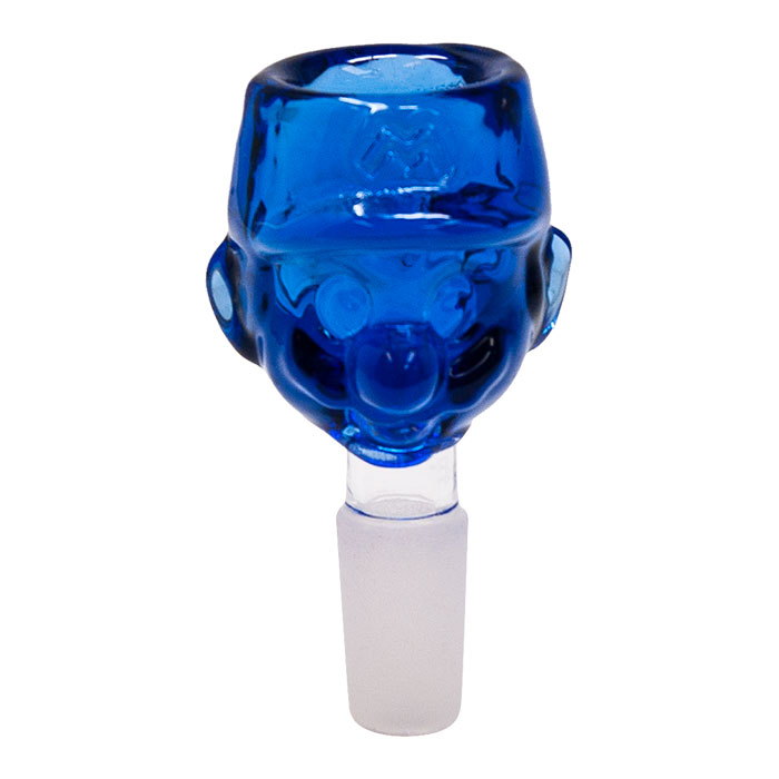 BLUE GLASS MARIO BOWL 14 MM