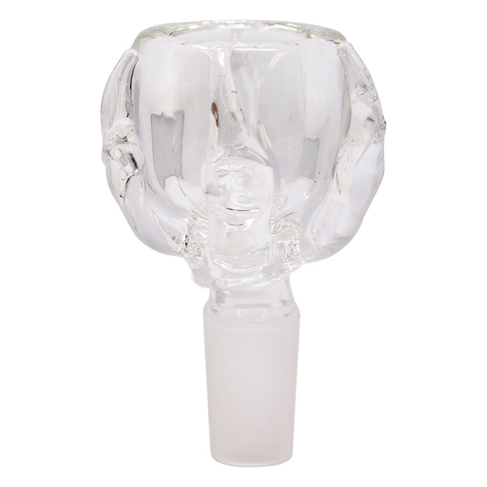 Clear GLASS BOWL HOLD IN PAW 14 MM