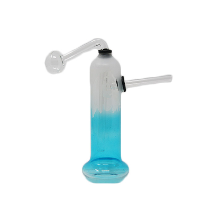 Sky Blue Frosty Oil Bong 6 Inches