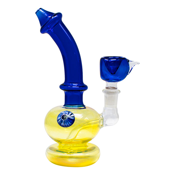 TWIN COLOR CHANGING GLASS BONG