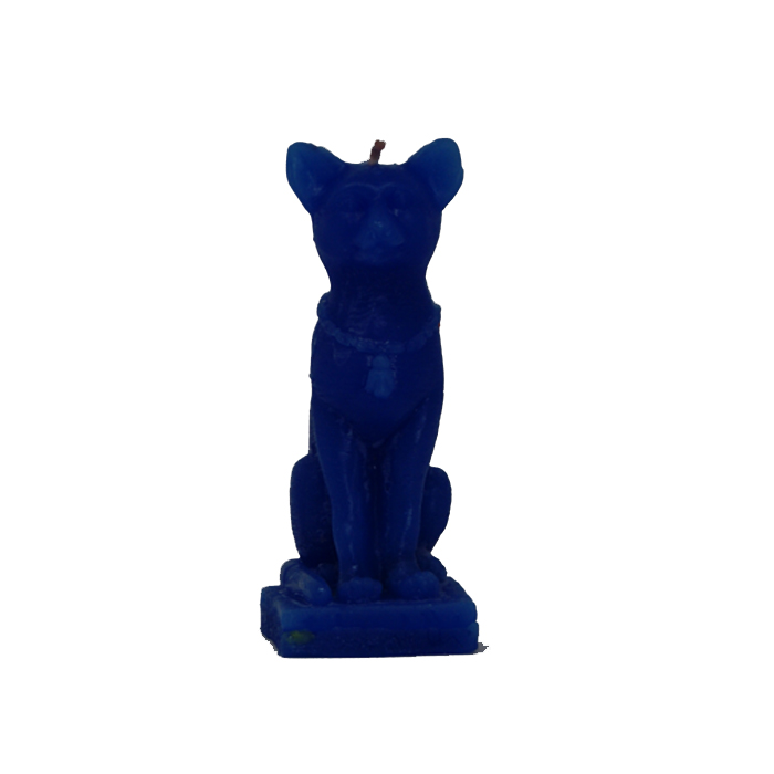 CANADIAN HAND MADE BLUE CAT CANDLE
