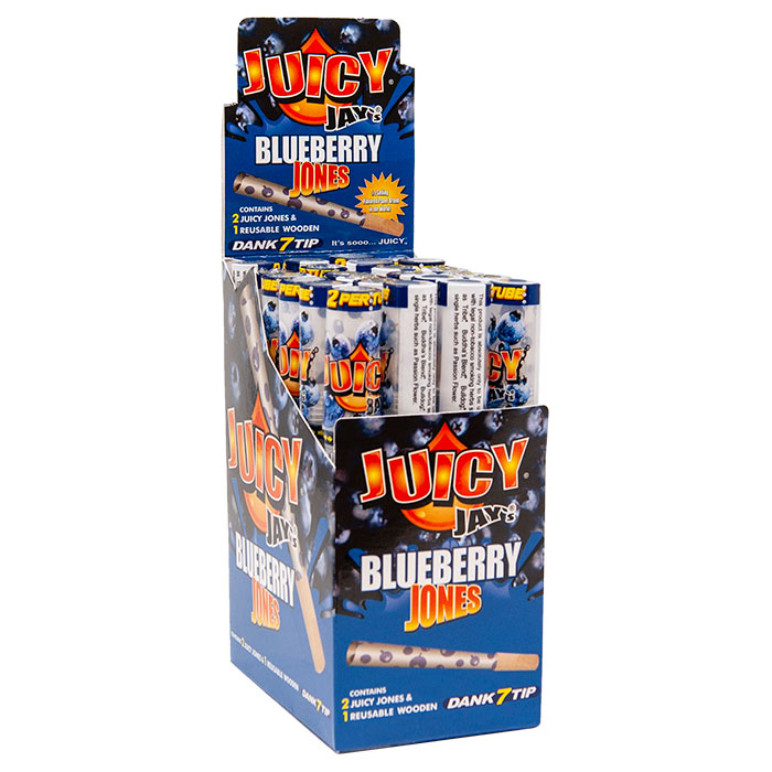Juicy Jay  Natural Sugar Gum Jones Blueberry